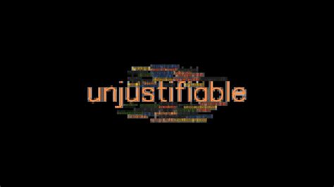 UNJUSTIFIABLE: Synonyms and Related Words. What is Another Word .